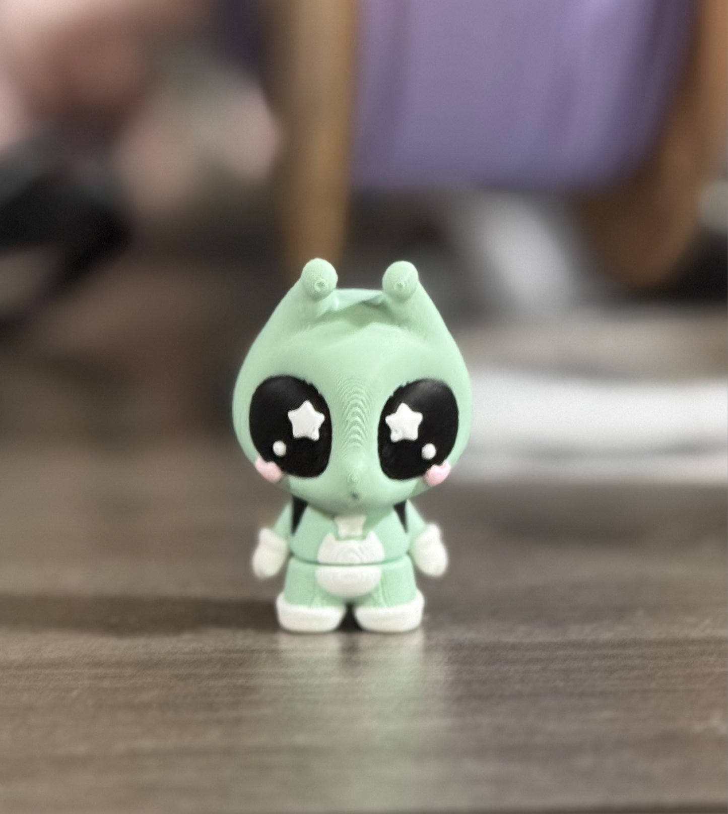 Starry Eyed Alien Keychain