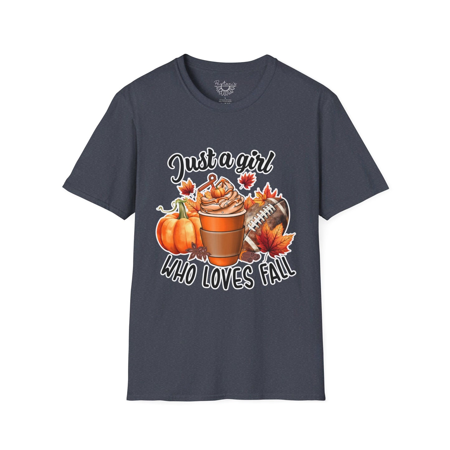 Girl Who Loves Fall & Football T-Shirt