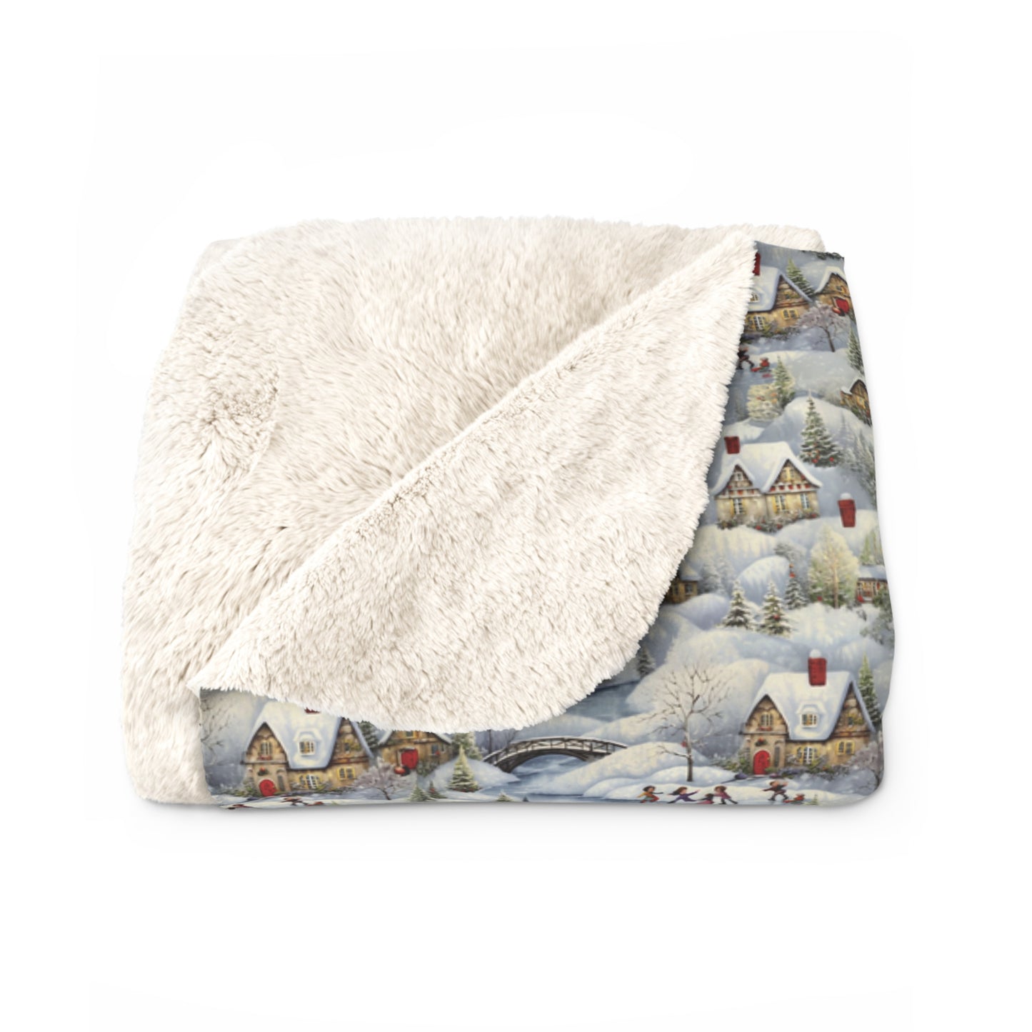 Christmas Village Fleece Blanket