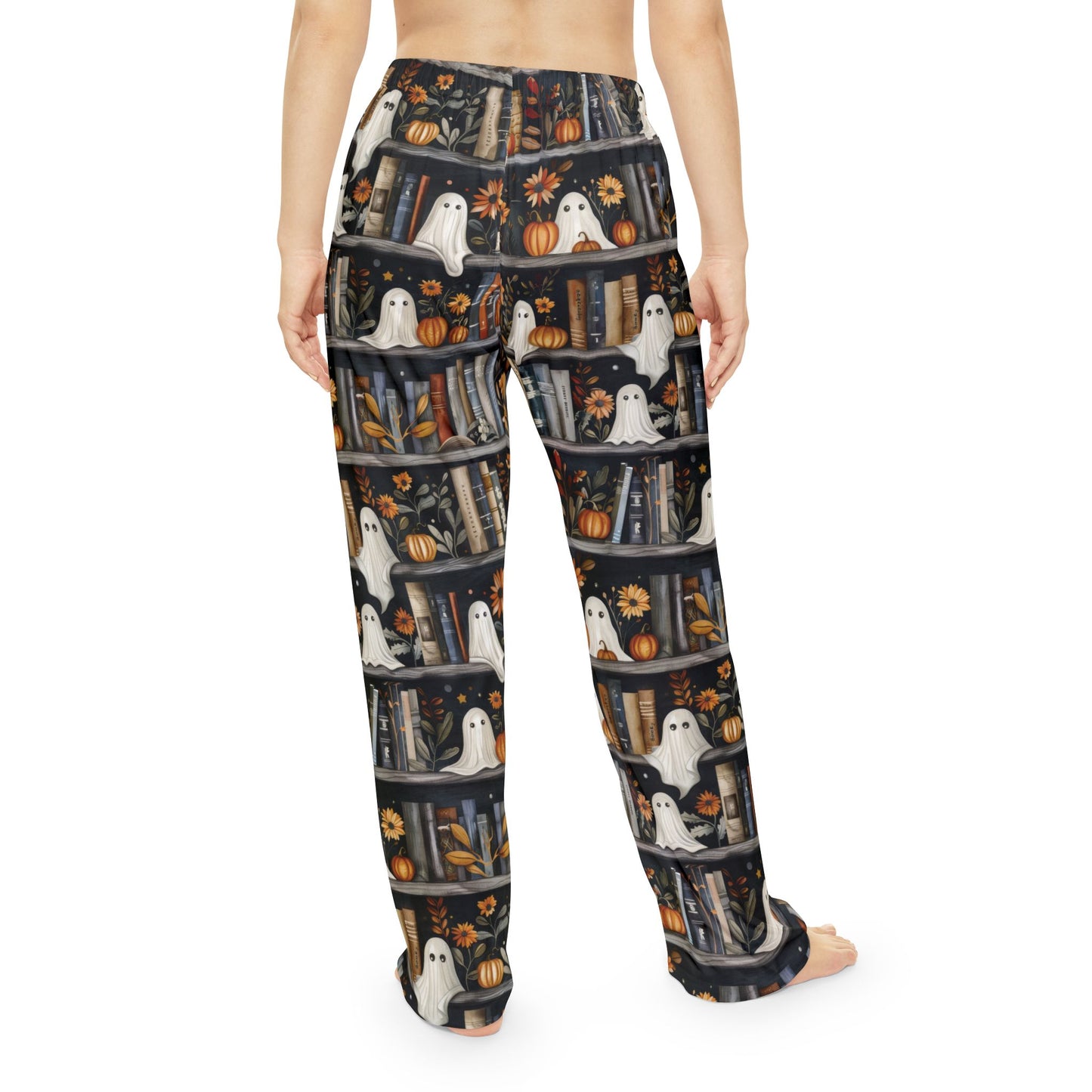 Ghostly Bookshelves - Women's Pajama Pants