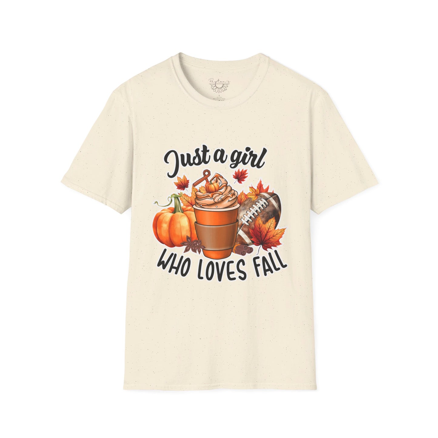 Girl Who Loves Fall & Football T-Shirt