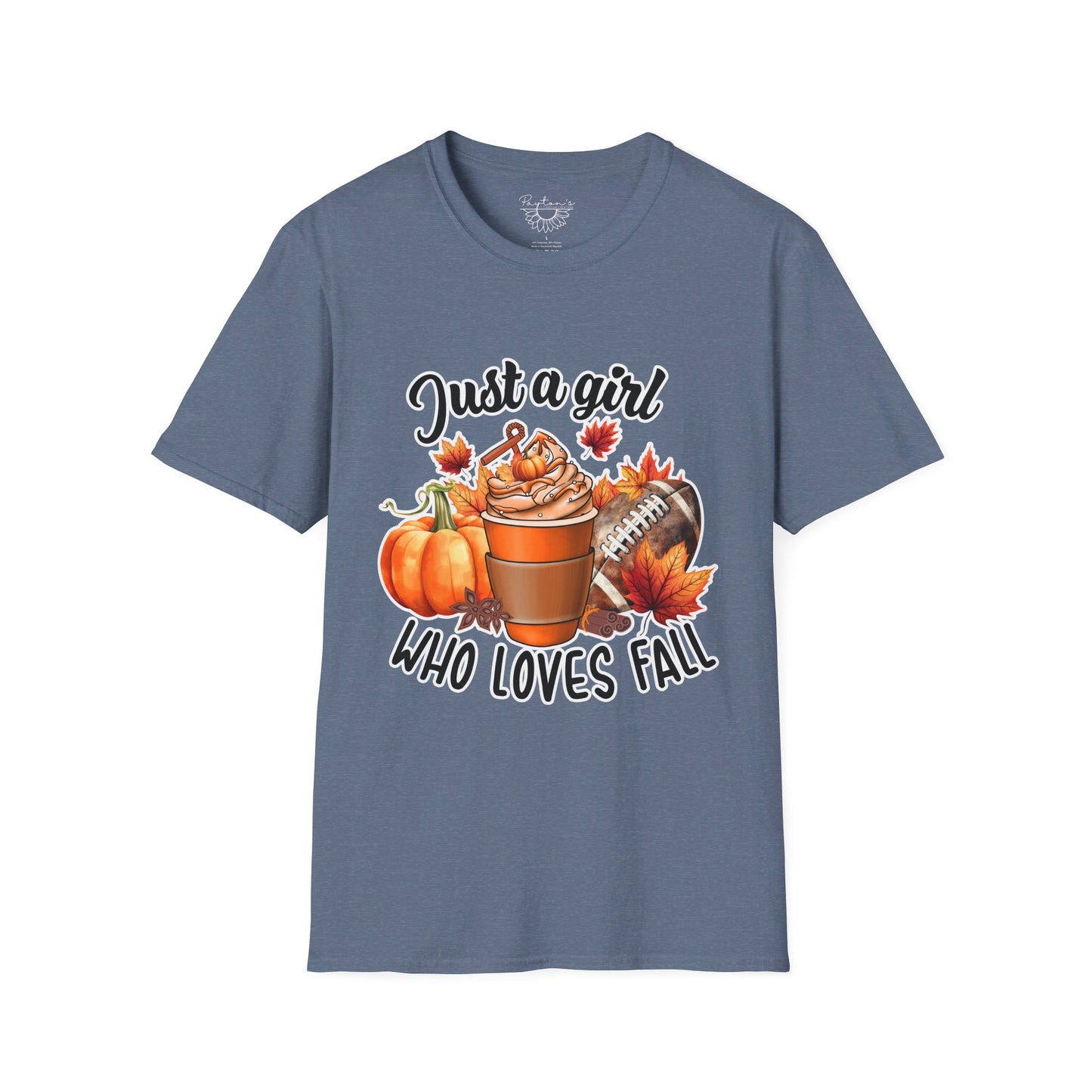 Girl Who Loves Fall & Football T-Shirt