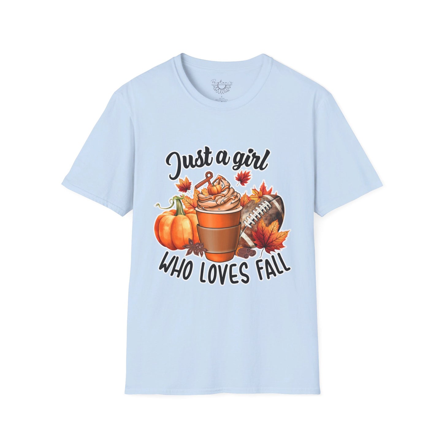 Girl Who Loves Fall & Football T-Shirt